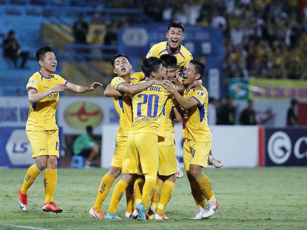 Sông Lam Nghệ An đã từng đăng quang ngôi vô địch V League 